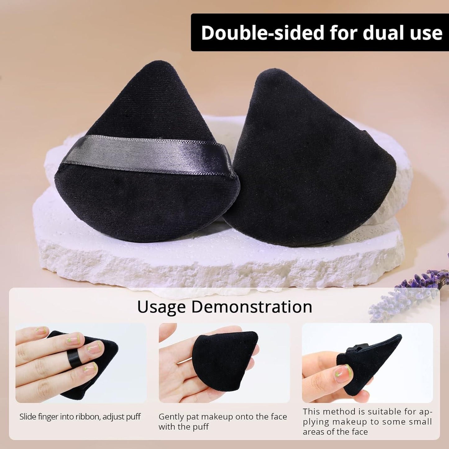 Triangle Powder Puffs for Face Powder Makeup Puff for Loose